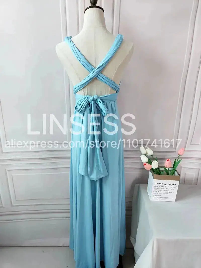 Multiway Maxi Dress Bridesmaid Dress Infinity Cocktail Dress Floor Length Bridesmaid Dress Maxi Dress for Bridesmaid Gifts by Dropshipman