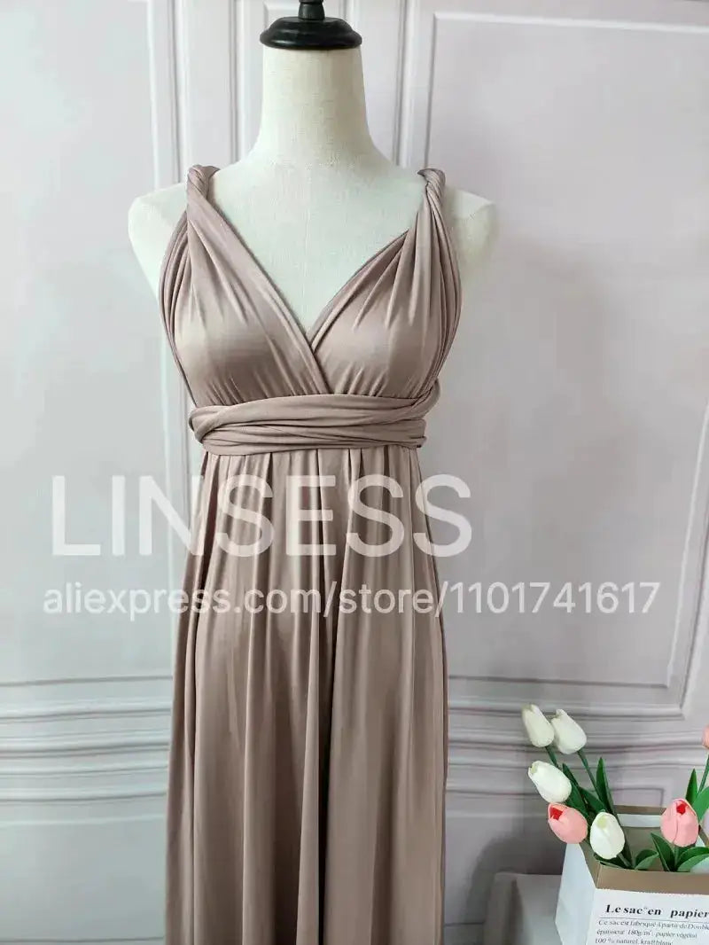 Multiway Maxi Dress Bridesmaid Dress Infinity Cocktail Dress Floor Length Bridesmaid Dress Maxi Dress for Bridesmaid Gifts by Dropshipman