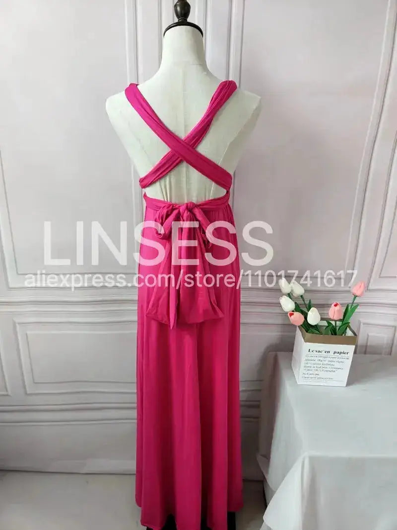 Multiway Maxi Dress Bridesmaid Dress Infinity Cocktail Dress Floor Length Bridesmaid Dress Maxi Dress for Bridesmaid Gifts by Dropshipman