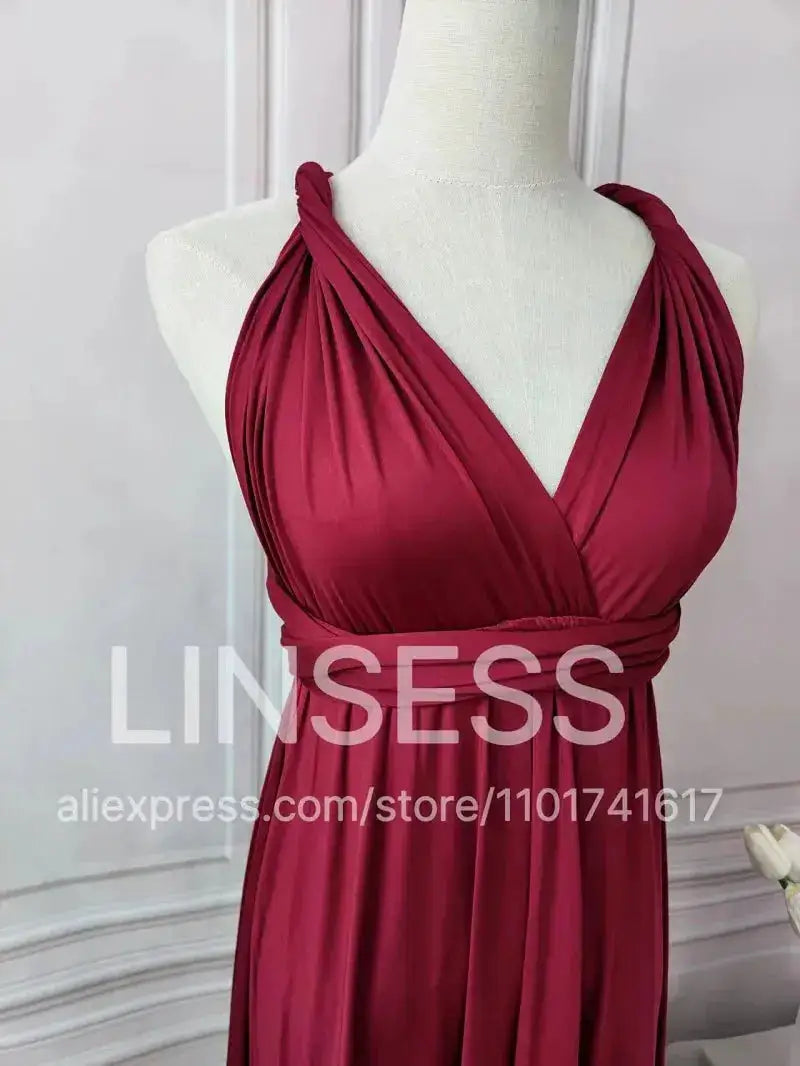 Multiway Maxi Dress Bridesmaid Dress Infinity Cocktail Dress Floor Length Bridesmaid Dress Maxi Dress for Bridesmaid Gifts by Dropshipman