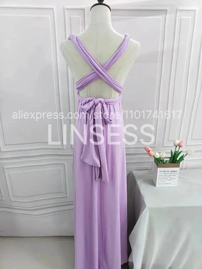 Multiway Maxi Dress Bridesmaid Dress Infinity Cocktail Dress Floor Length Bridesmaid Dress Maxi Dress for Bridesmaid Gifts by Dropshipman