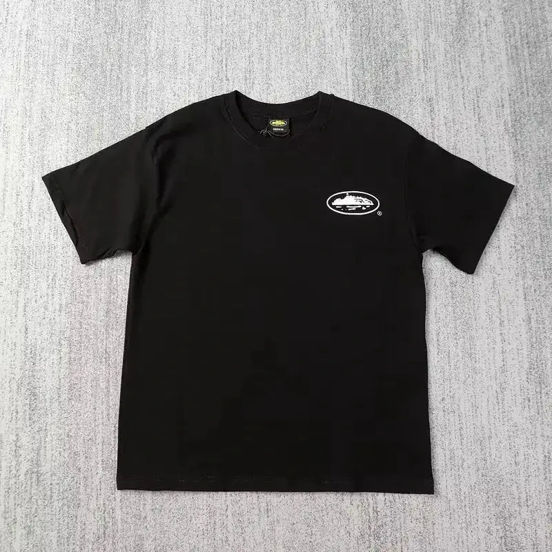 2026 Summer New Small Boat Printed Short Sleeve T-shirt Loose Round Neck Breathable Half Sleeve Casual Fashion Trend Brand by Dropshipman