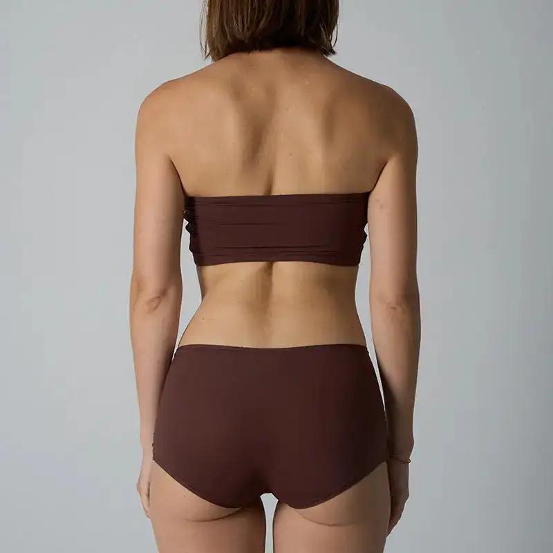 Underwear Set Tube Top Tube Top Strapless One-Piece Nylon Nude Seamless Bottoming Underwear for Women by Dropshipman