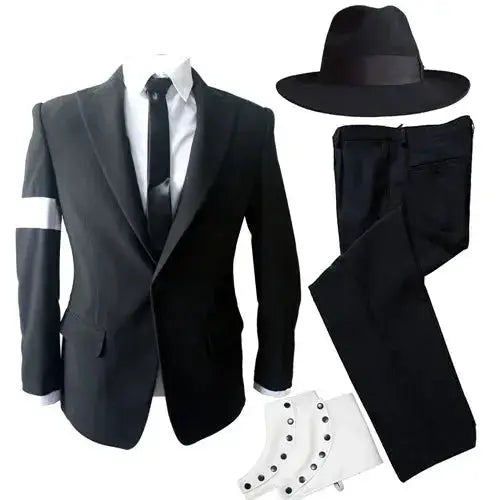 Role-player Tribute Michael Jackson Black Dangerous Suit Outfit Impersonator by Dropshipman
