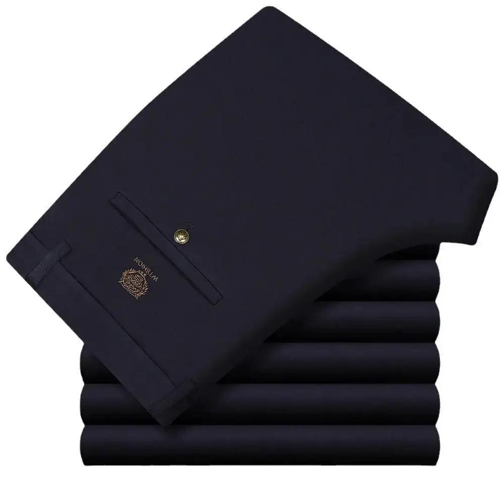 Wholesale Tiger Head Embroidered Stretch Pants Men&