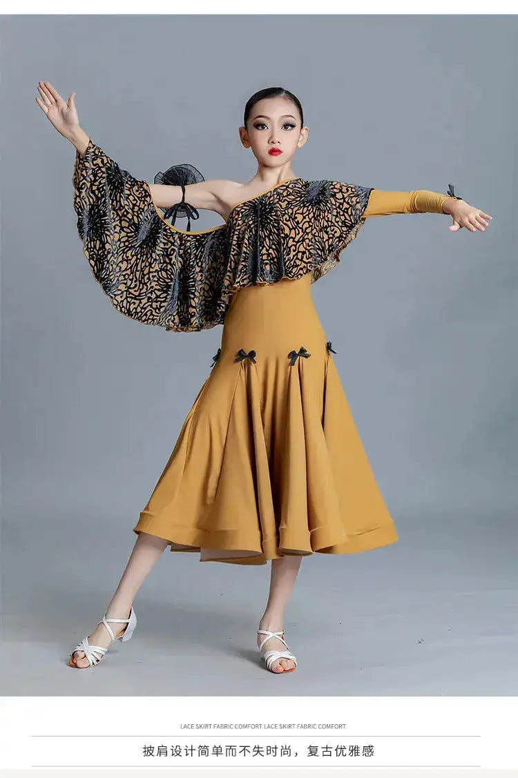 customized modern dance dress for performances children&