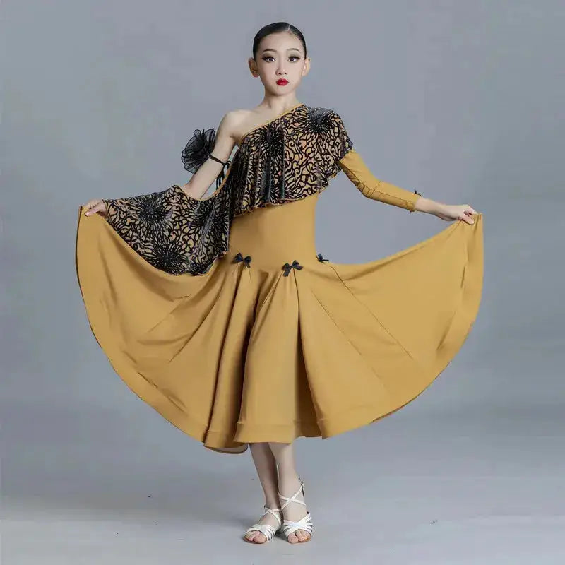 customized modern dance dress for performances children&