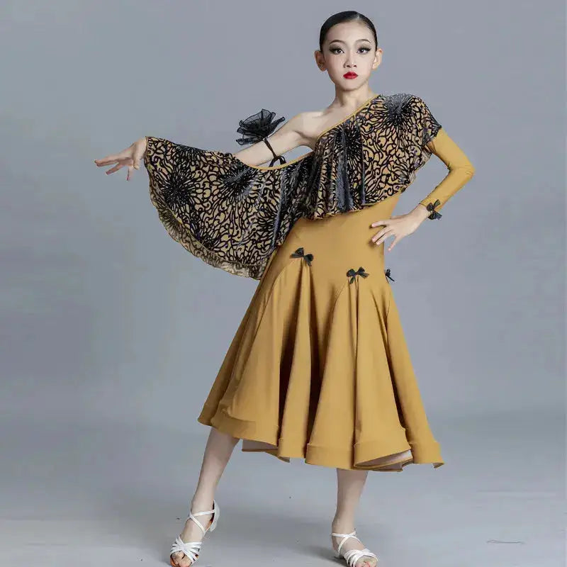 customized modern dance dress for performances children&