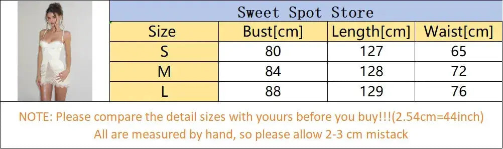 Women White Lace Trim Corset Mini Dress Sexy Sweetheart Neck Spaghetti Strap Slit Hem 2026 Summer Leisure Nightclub Party Wear by Dropshipman