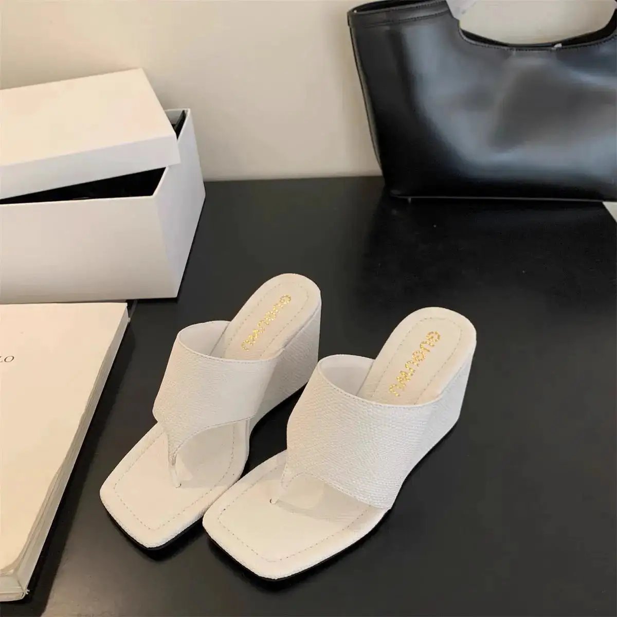 Korean Style Niche Design High-End Thong Sandals for Women&