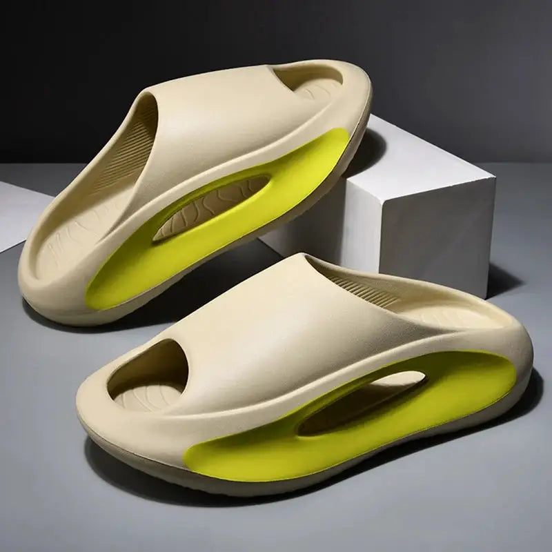 Summer Thick Sole Slippers Men Women EVA Soft Bottom Indoor Home Slides Sandals Light Beach Shoes Male Slippers Flip Flops by Dropshipman