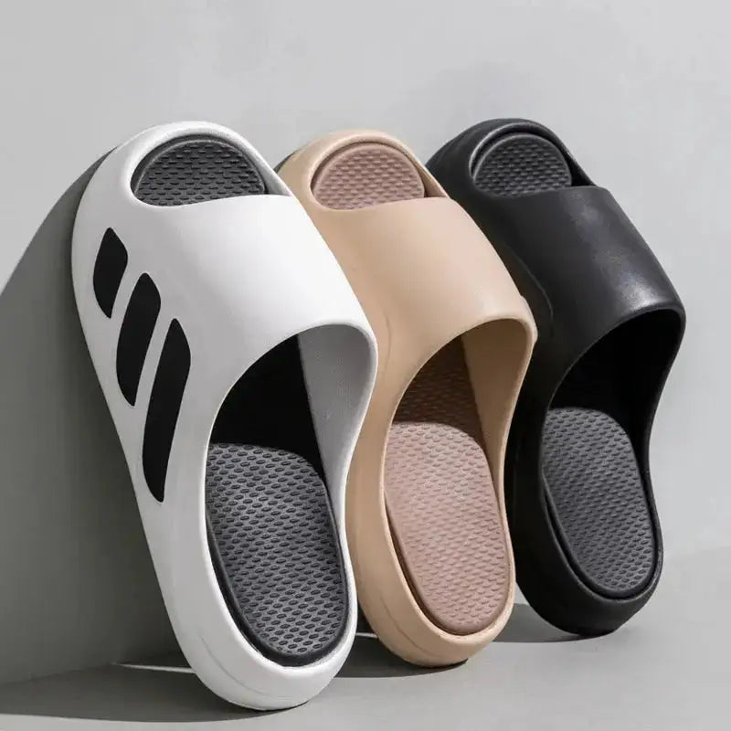 New Men Slippers Slides with a Sense High Aesthetic Value External Wear Anti Slip Thick Bottom, Beach Cool Slippers for Men by Dropshipman