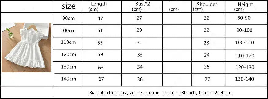 Girls Baby Dress Pure Cotton White Dress Summer Dress New Little Girl Sleeveless Thin Dress Children&