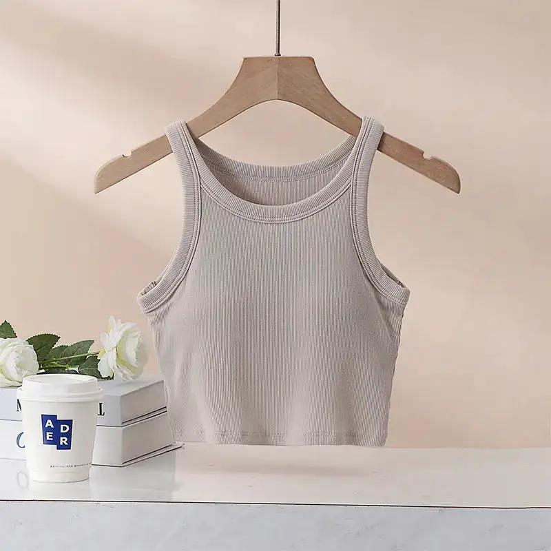 Beautiful Back Underwear Summer New Style Sports Yoga Sling I-shaped Vest with Chest Pad Women&