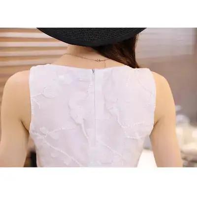 Lace Dress Summer Long Dress Slim Slim Look Vest Dress Sweet Fresh Beach Dress by Dropshipman