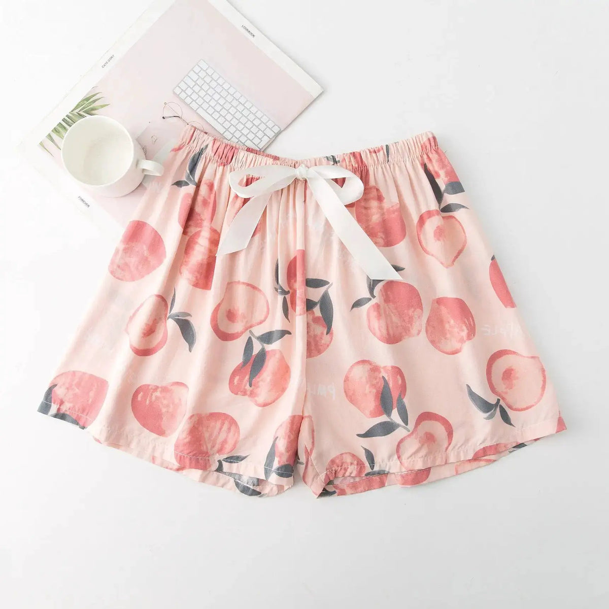 Cotton Silk Sleep Shorts for Women, Summer Thin Style, Trendy Artificial Cotton, Can Be Worn Outside, Japanese Style, Cute Home Wear by Dropshipman