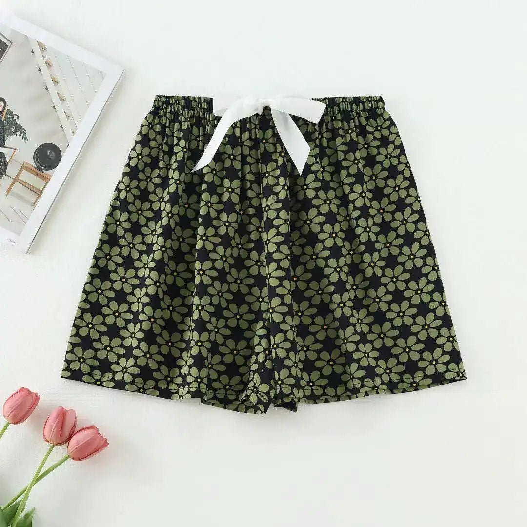 Cotton Silk Sleep Shorts for Women, Summer Thin Style, Trendy Artificial Cotton, Can Be Worn Outside, Japanese Style, Cute Home Wear by Dropshipman