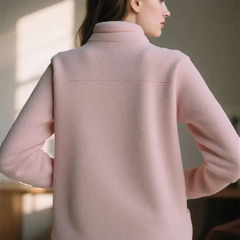 U Brand Same Style Outdoor Couple Base Layer Double-Sided Fleece Jacket for Women, Thickened Fleece Sweatshirt for Autumn and Winter, Warm Coat for Men by Dropshipman