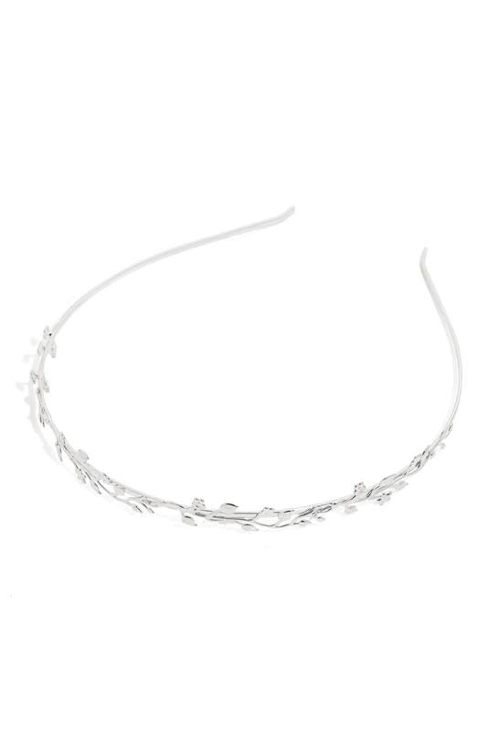 Metal Stem Leaf Headband