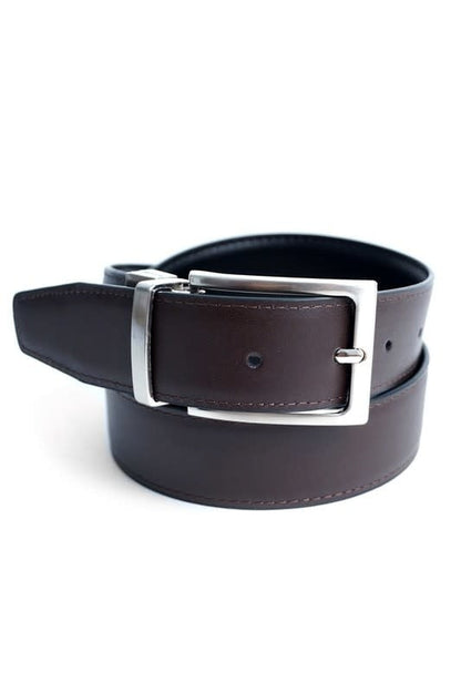Reversible Genuine Leather Black/Brown Men&