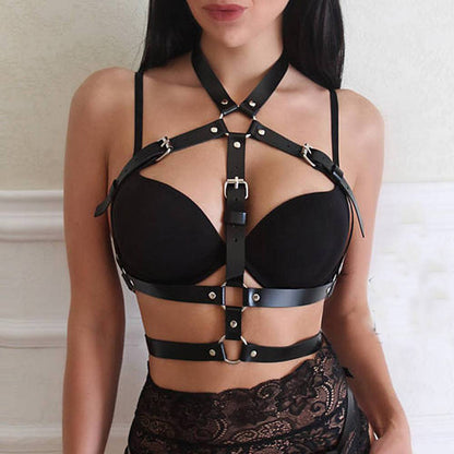 Leather binding underwear for sex toys