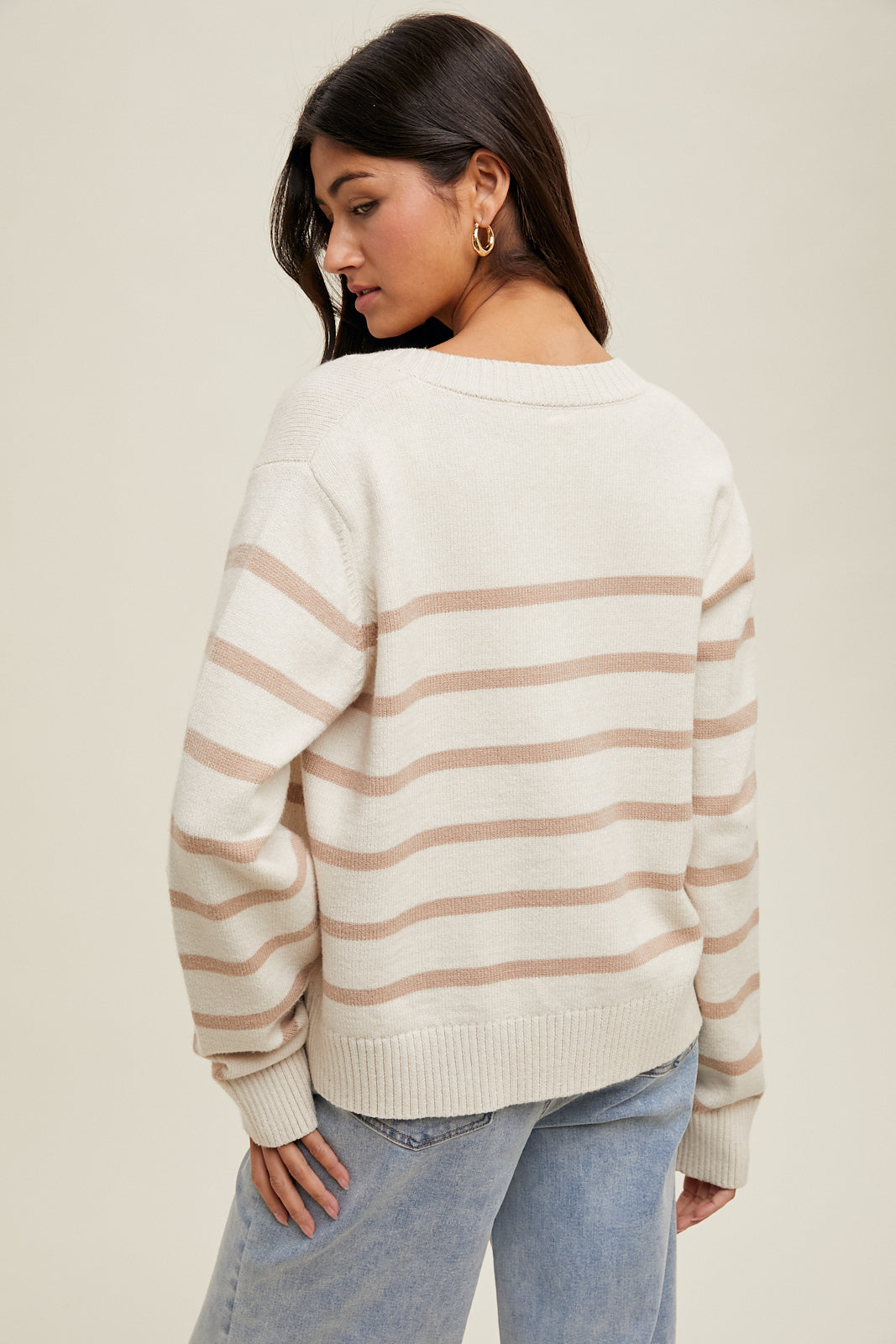 Striped Cami and Cardigan Set