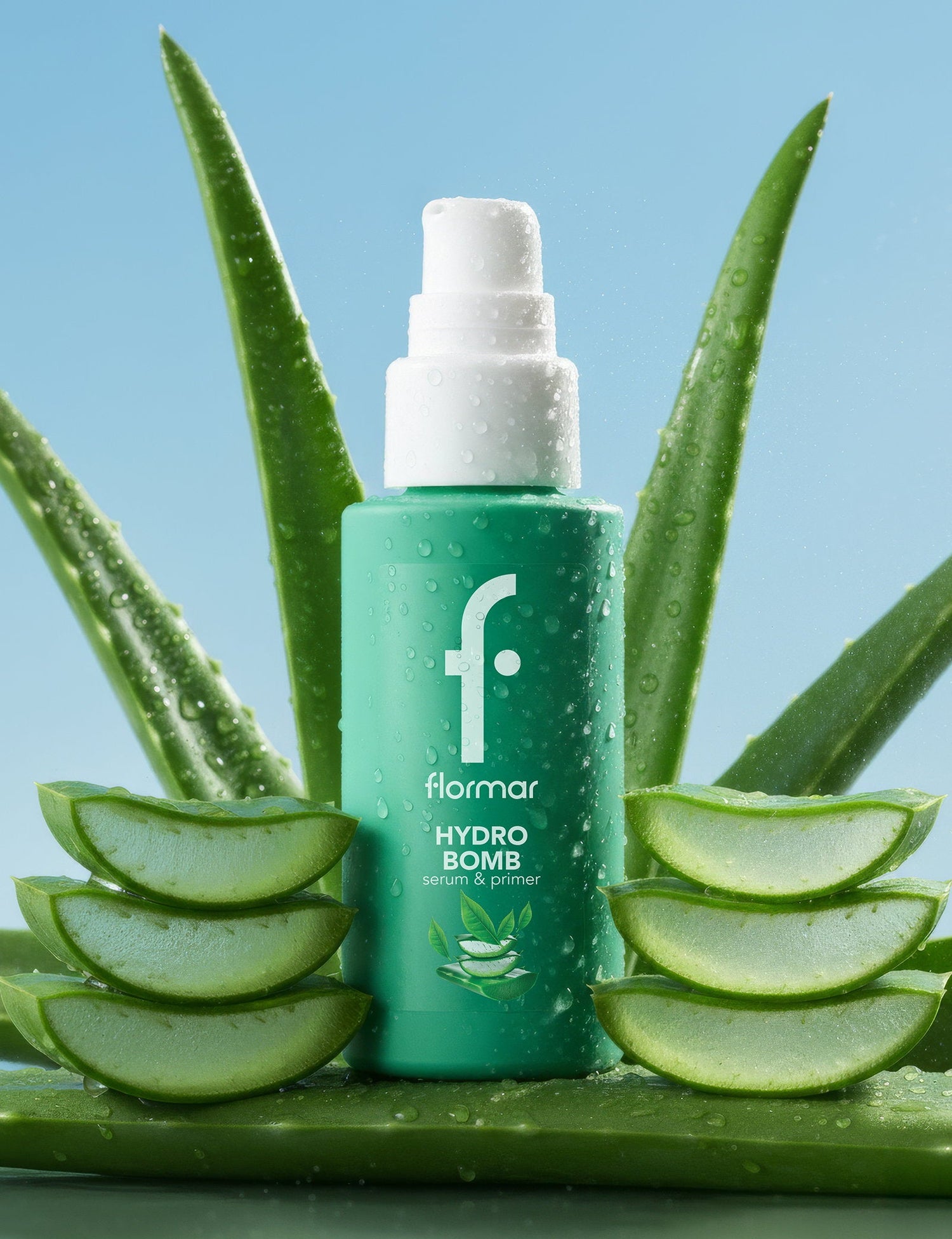 Flormar Hydro Bomb Aloe Vera &amp; Green Tea Radiant Serum &amp; Primer 30ml