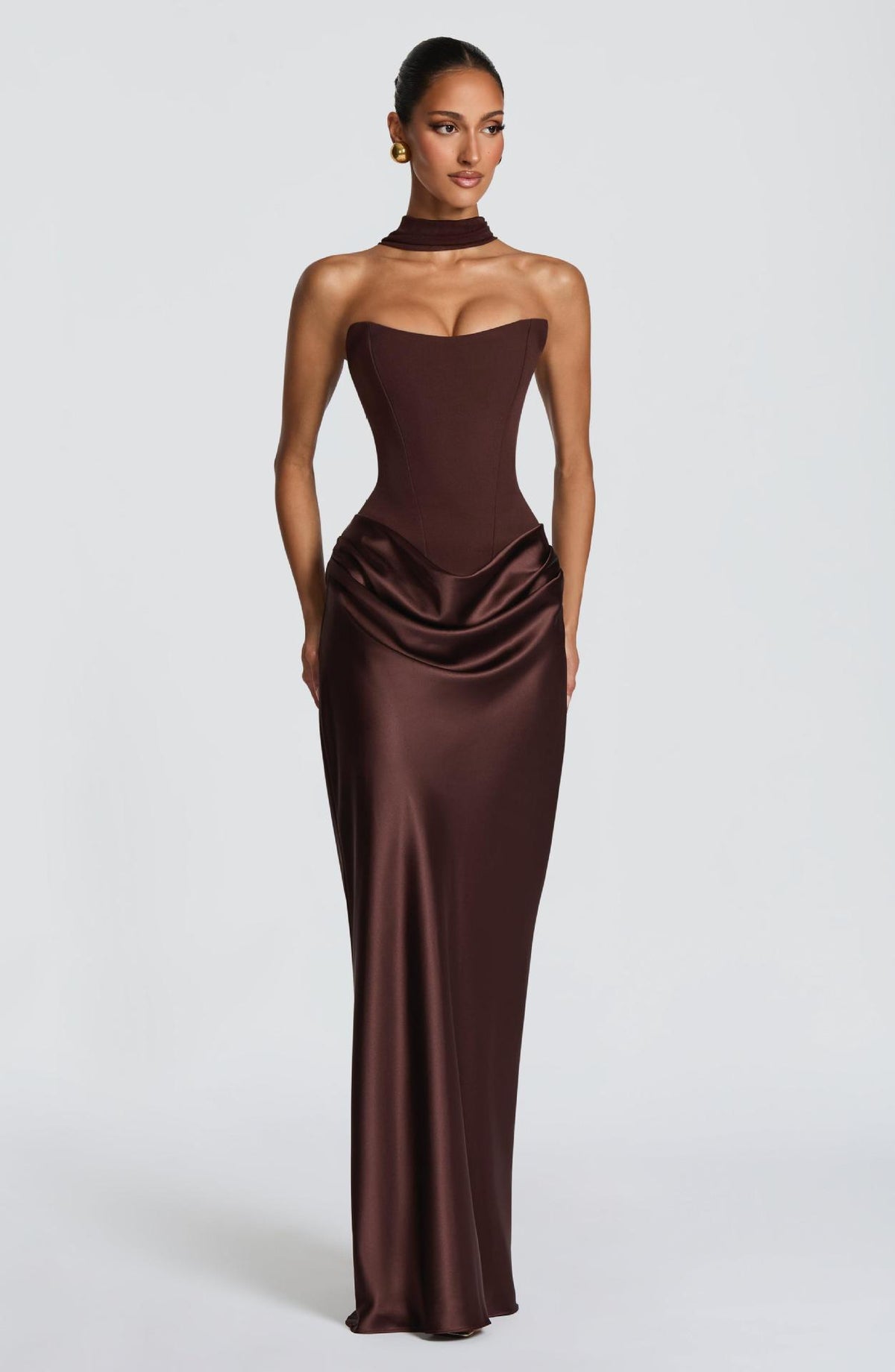 Elegant Strapless Bodycon Evening Dress