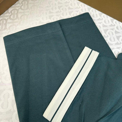 Burberry Green T-Shirt Without Collar