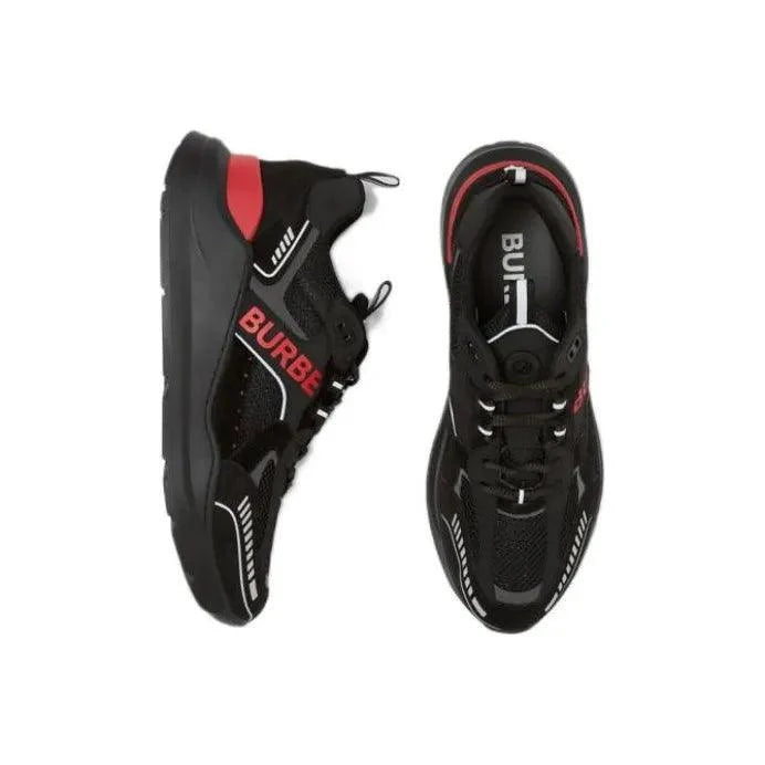 Burberry Sean Low Top Sports Casual Black Red