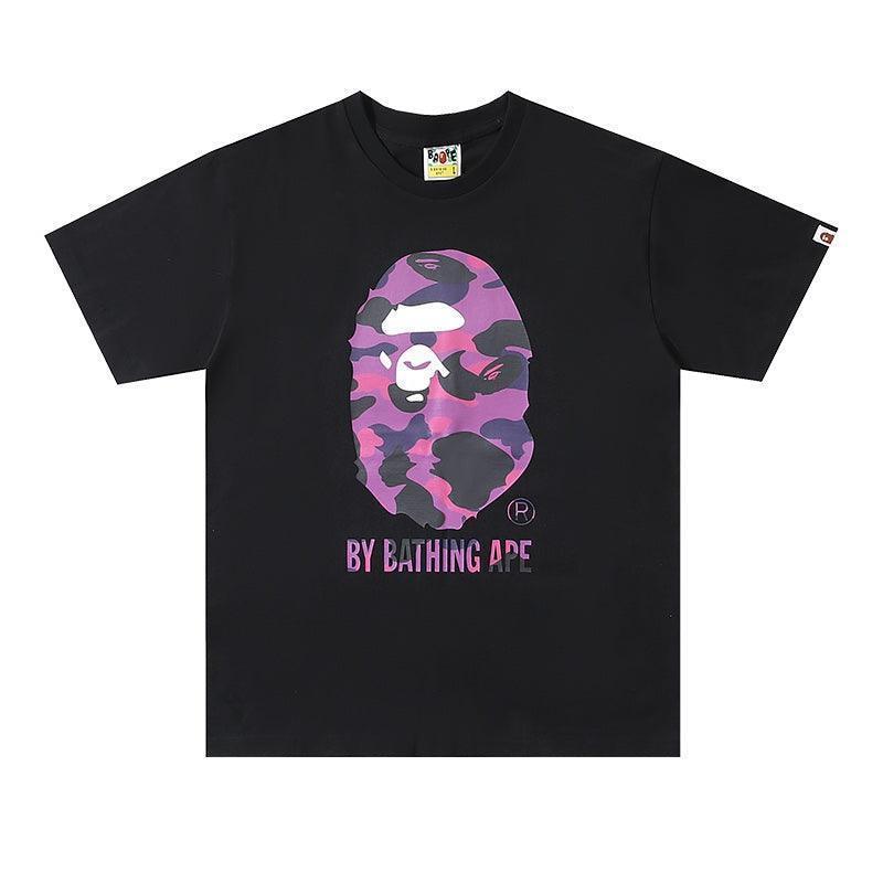 Bathing Ape Black T-Shirt without Collar