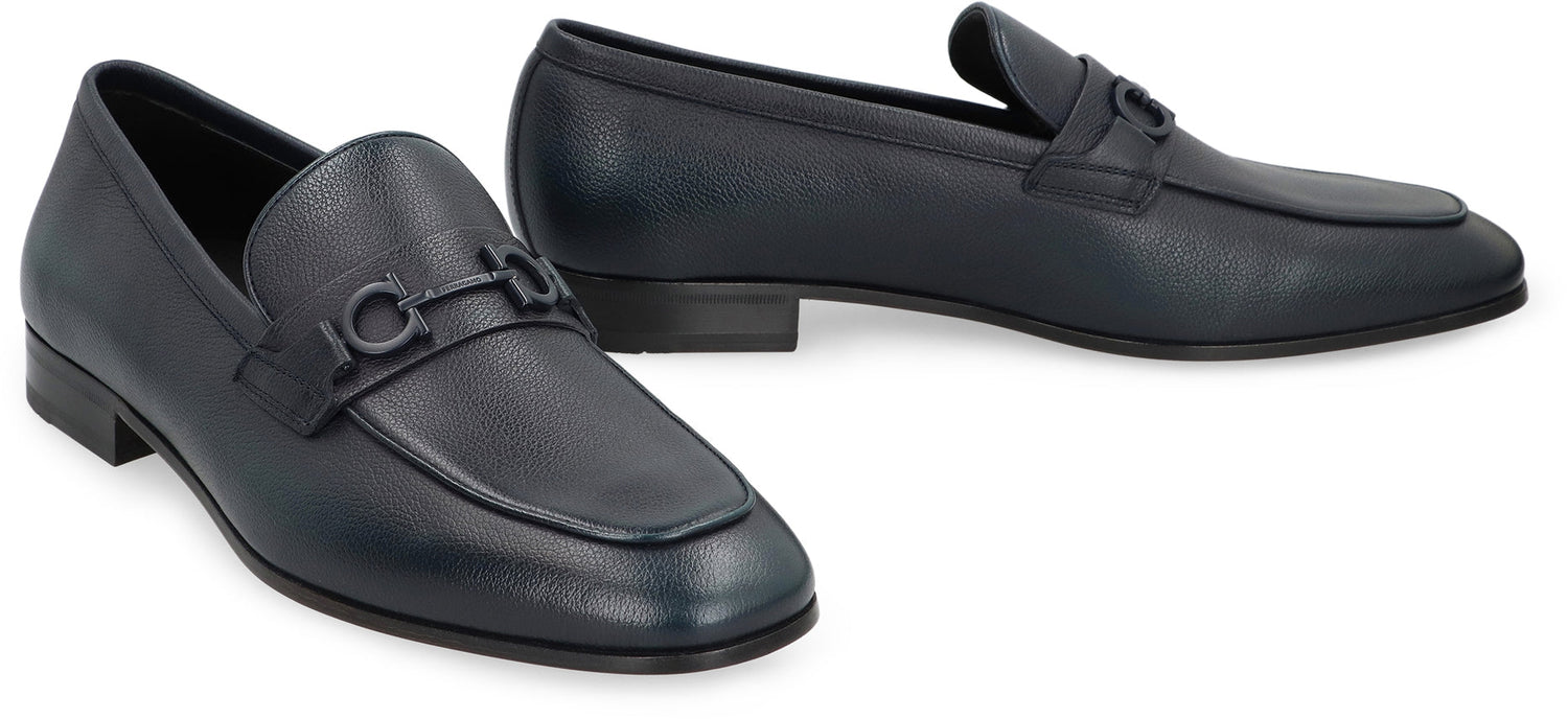 Ferragamo Leather Moccasins for Men