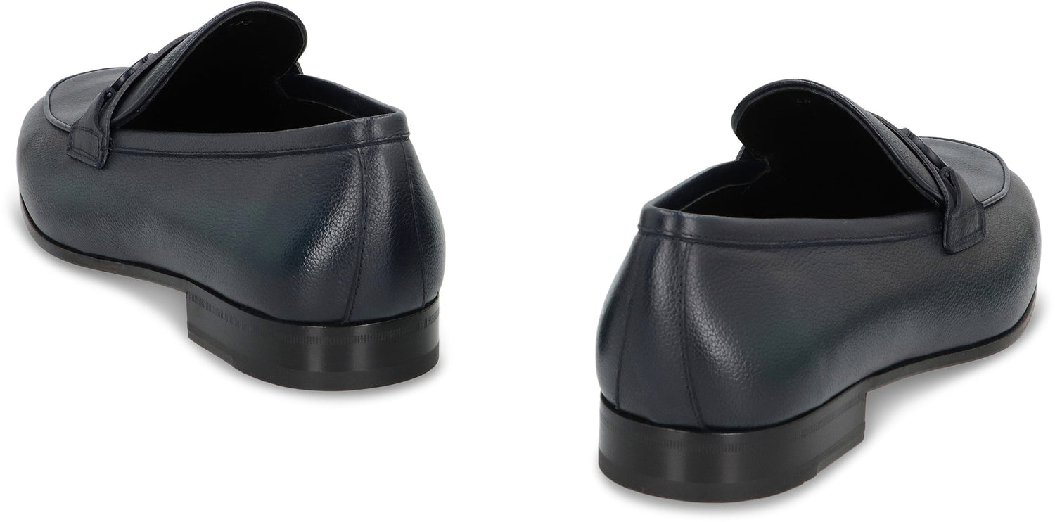 Ferragamo Leather Moccasins for Men
