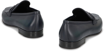 Ferragamo Leather Moccasins for Men