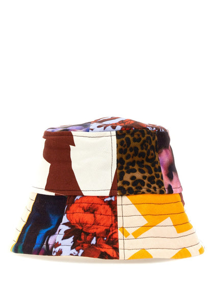 DRIES VAN NOTEN Contrast Stitching Bucket Hat