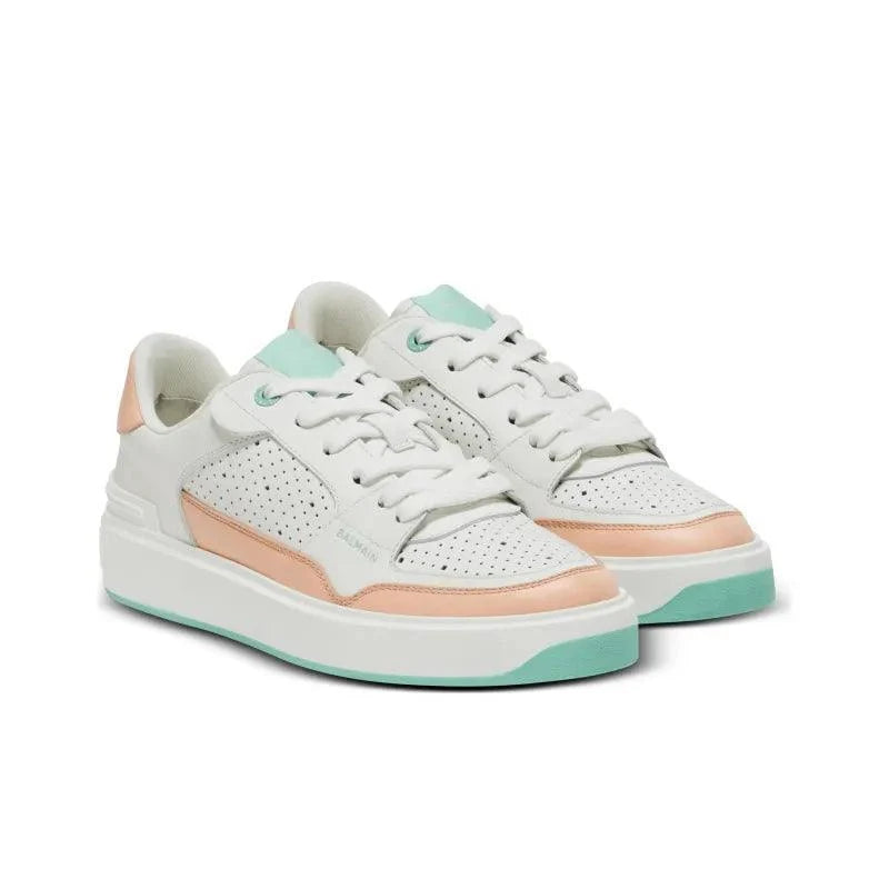 BALMAIN B-Court Flip Leather Sneakers