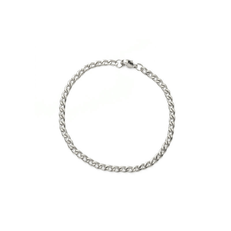 Cuban Chain Bracelet Stainless Steel Geometric Link Jewelry