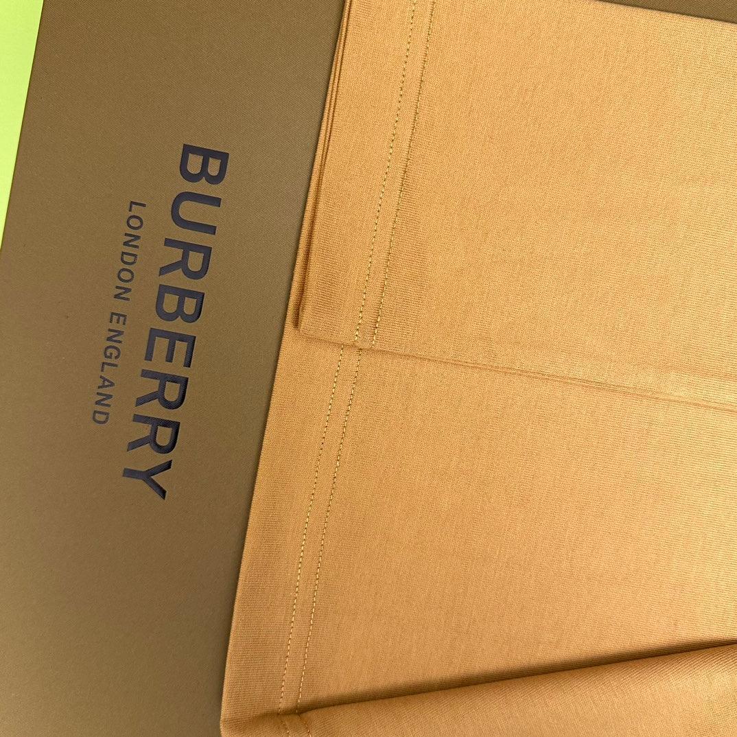 Burberry Luxury T-Shirt Without Collar Brown - Premium Cotton Comfort