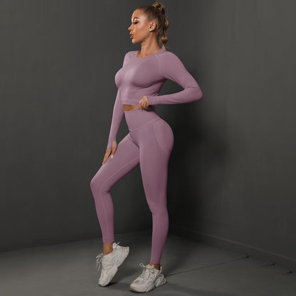 Seamless Pleated Yoga Suits