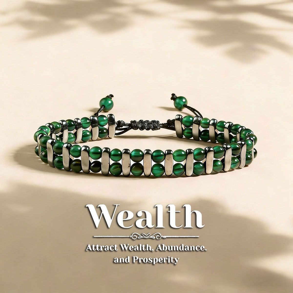 Tiger Eye Stone Magnetic Woven Bracelet
