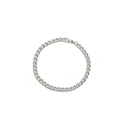 Cuban Chain Bracelet Stainless Steel Geometric Link Jewelry