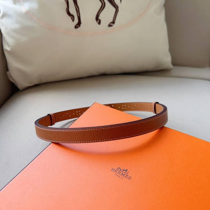 Hermes Men Gold Buckle Belt &