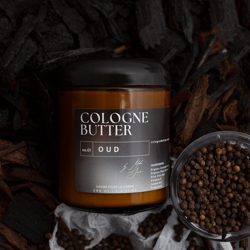 OUD - Luxury Fragrance Body Butter – Oud, Rose &amp; Warm Spice Scent Moisturizing Skin Butter | Cologne Butter