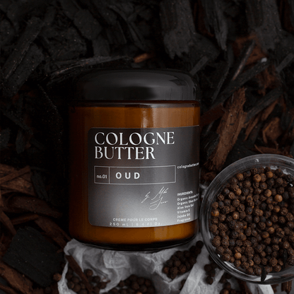 OUD - Luxury Fragrance Body Butter – Oud, Rose &amp; Warm Spice Scent Moisturizing Skin Butter | Cologne Butter