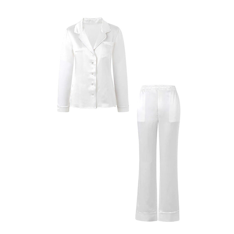 Women?s high-end 100% mulberry silk loungewear set with built-in bra pads.