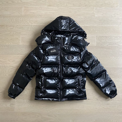 Gradient color embroidered winter jacket set