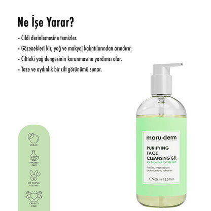 Maruderm Salicylic Acid BHA Cleanser 400ml - Deep Cleansing Gel | Gentle Formula