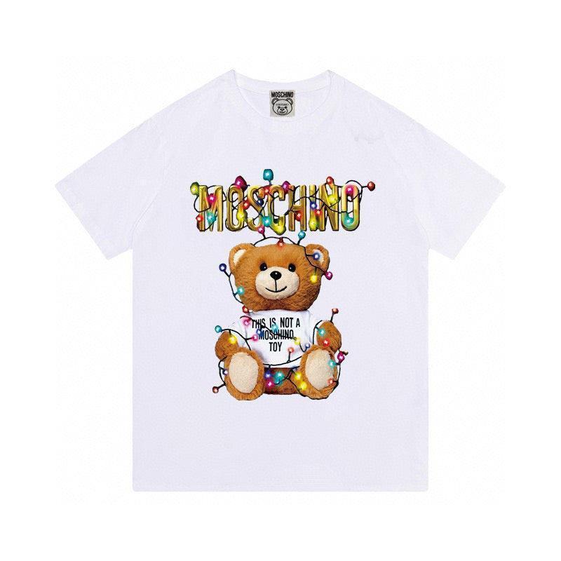 Moschino Christmas Light Teddy Bear T-Shirt Without Collar &