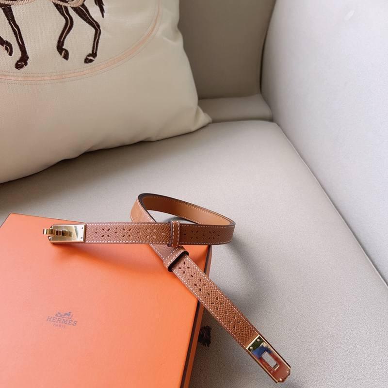 Hermes Men Gold Buckle Belt &