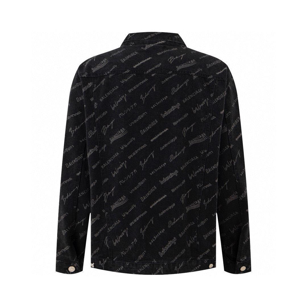 Balenciaga Logomania All Over Large Fit Jacket